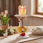 Silly Goose With Raincoat Candle Holder Cute Duck Candle Holder Silly Goose W   