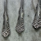 Antique Rogers Silverplate Art Nouveau 1904 Berwick Diana Floral 3 Spoons