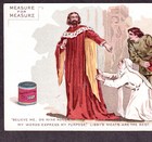 Measure For Measure 1800s Shakespeare Libby Mcneill Meat Tin Soup Can Trade Card