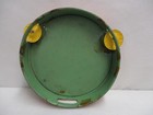 Vintage Halloween Pumpkin Jack-o-lantern Tin Litho 6 1 4  Tambourine Instrument