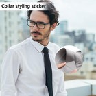 50x No Curl Collar T- Shirt Collar Stays Men Suit Collar Stickers Shirt Collar