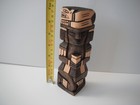 Vintage Totem Pole Hand Carved Inuit Eskimo Native American Indian Wood Sculptur