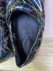 Safestep Womens 7 5 Slip Resistant Work Shoes Oil Resistant Black Neon Print