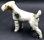 Vintage Fox Terrier Porcelain Dog Figurine Hand Painted Japan Miniature 4 5   