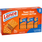 Lance Toastchee Peanut Butter Sandwich Crackers 10 Pack 6 Sandwiches Each