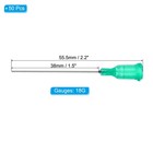 50pcs 1 5-inches 18g Blunt Tip Dispensing Needles With Lure Lock