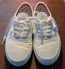 Vans Authentic True White Canvas Classic Skate Shoes Men Size 6 5 Women 8 Clean