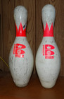 Two Brunswick Max Used Bowling Pins Usbc Surlyn Plastic Coated Usa Craft No 415