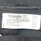 Euc Vtg Wrangler 82bk Men Reg Fit Bootcut Black Dress Pant Western Slacks 36x32