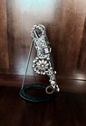 Vintage Sterling Silver Santa Barbara Inlay Daisy Motif Show Bit M marked Garcia