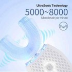 Sani White Ultrasonic Toothbrush Sparkle Glow U Shaped Teeth Whitening 360 Brite
