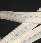 Embroidered Lace Trim Edging Vintage Lace Trim 5 8  White Blue 7 Yds  mc20