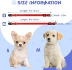 12 Pcs set Soft Nylon Puppy Id Collar Adjustable Whelping Breakaway Litter New