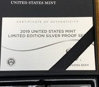 2019 United States Mint Limited Edition Silver Proof Set W ogp-free Shipping