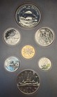 1979 Royal Canadian Mint Double Dollar Proof Set 7 Coin With Coa In Case