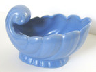Vintage Haeger Nautilus Shell Blue Planter