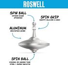 Ufo Tops - Roswell   Metal Spinning Top   Color  Cosmic Silver