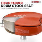 5 Core Drum Throne 4  Padded Ergonomic 441lb Capacity Height Adjustable Chair