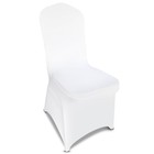 100 Pieces Chair Covers - Versatile Stretch Polyester Spandex 100pcs White