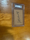 Rare Slabbed Muhammad Ali Signed Cut Jsa Authentic Huge Auto   