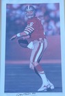 Vintage Joe Montana Autographed Lithograph Daniel M  Smith Coa