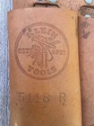 Klein Tools 5118 R Leather Belt Pliers Screwdriver Holder Holster Vintage Brown