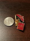 1988 Seoul Olympics Coca Cola Hodori Tiger Papua New Guinea Flag Lapel Pin