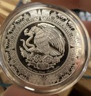 1oz  999 Silver Mexico Aztec Sun Calendar Mayan Elements Round Coin