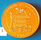 Zambia 10000 Kwacha 2015 Lion Golden Plated Coin