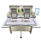 Double Heads Fully Automatic Commercial Embroidery Machine 15 Needle 110v-220v