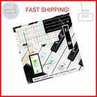 Qmg Piano Stickers For Keys colorful Piano Keyboard Stickers For 49 61  76 88 Ke