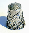 Antique Sterling Silver Thimble Made In Mexico  Early 20th Century