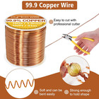 99 9  Pure Copper Wire  16 Gauge 102 Feet Solid Copper Wire For Jewelry Making C
