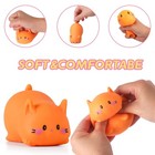 Cat Stress Balls Squishy Toys For Adults And Kids  Small  Orange 
