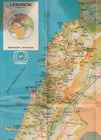 Lebanon Old Rare Beirut Tourist Map Rout  Hotels-places   Information s 1967