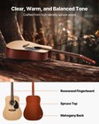 Vevor 41  Dreadnought Acoustic Guitar Natural Beginner Bundle Gig Bag Adult Tall