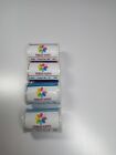 Pure Silk Ribbon 4mm-lot Of 4 Spools-each Spool 10m 11yards-blues purples