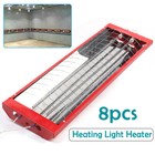 8 Pack 2000w Spray Baking Booth Infrared Paint Curing Light Heating Lamp Heaters