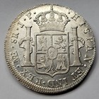1816 8 Reales Lima Peru Choice Unc Vintage Pat Johnson Flip Silver Nice  g941
