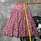 Vintage Gunne Sax By Jessica Mcclintock Floral Cotton Midi Skirt