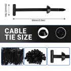Self-locking Nylon Universal Cable Tie Buckles Heavy Duty Zip Tie Astening Strap