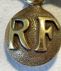 French Wwii Ww2 Ww1 Rf French Republic Flaming Bomb Brass Cap Badge