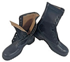 Vintage Vietnam Era 10-74 Black Leather Combat Boots Size 7 0 R