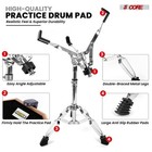 5core Drum Practice Pad Set 12  Snare Drumming Stand 2 Sided Silent Drummer Kit