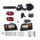 12v Deluxe Street Legal Led Headlight Taillight Kit For Yamaha G14-g22 Golf Cart