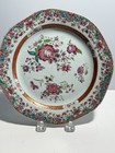 19th Century Chinese Export Porcelain Plate Floral Rose 