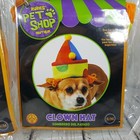 Rubies Pet Shop Halloween S m Dog Breed Costume Clown Hat   Orange Tutu New