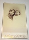 Antique Victorian American Fashion Siblings  Smiling Child  Ny Cabinet Photo  Us