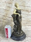 Magnificent Art Nouveau - Victorian Bronze Maiden 13  Tall Statue Home Decor Art