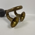 Vintage Antique Brass Car Horn Squeeze Trumpet Auto Accessory - Working